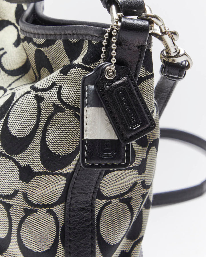 Vintage Y2k 00s Coach Monogram Shoulder Bag