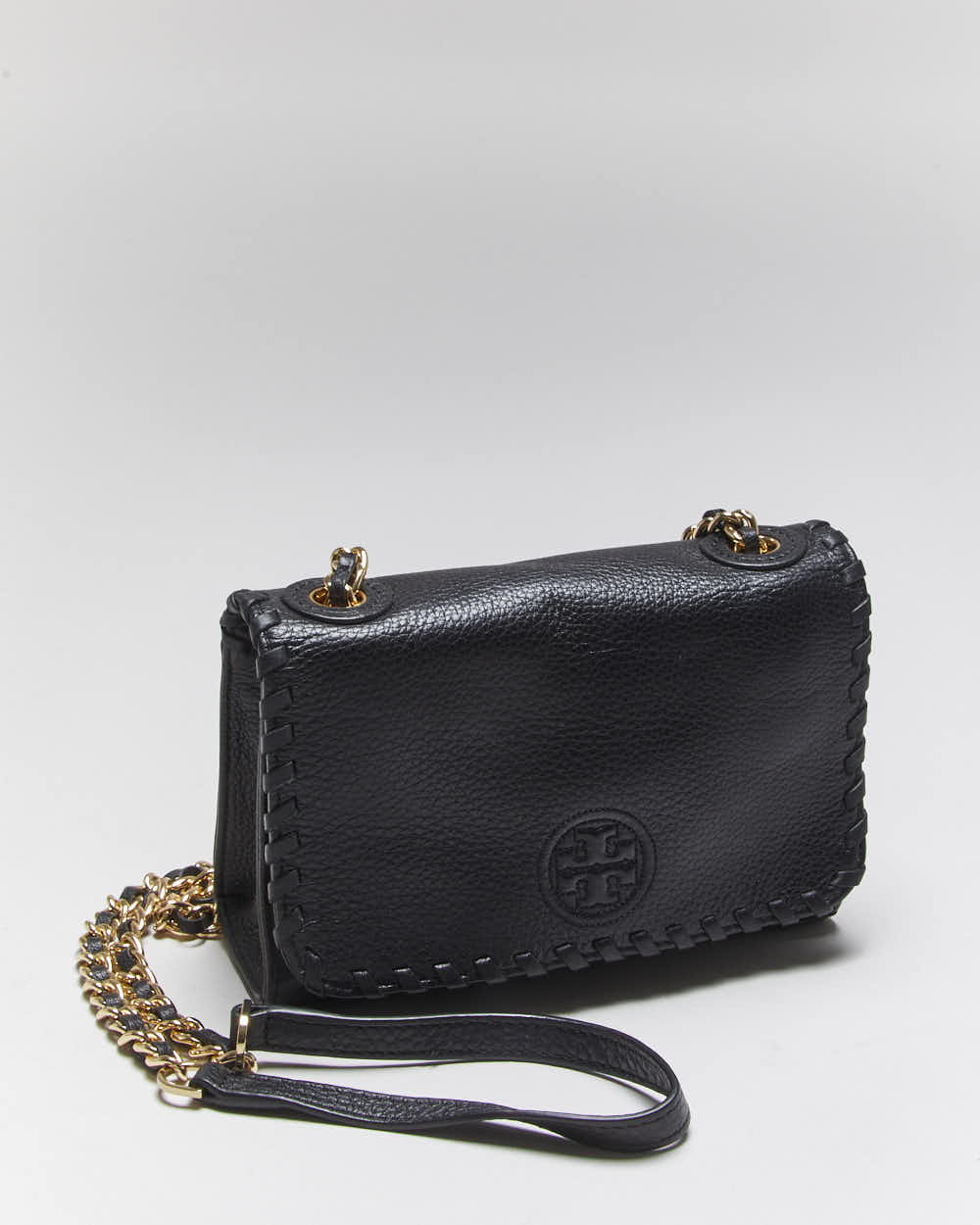 Vintage Y2k 00s Tory Burch Leather Shoulder Bag
