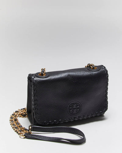 Vintage Y2k 00s Tory Burch Leather Shoulder Bag