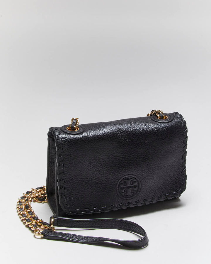 Vintage Y2k 00s Tory Burch Leather Shoulder Bag
