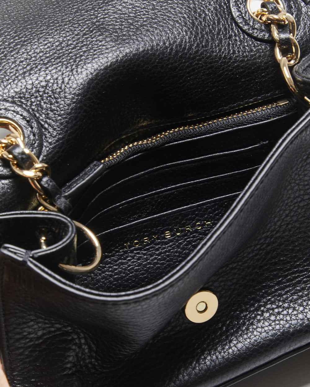 Vintage Y2k 00s Tory Burch Leather Shoulder Bag