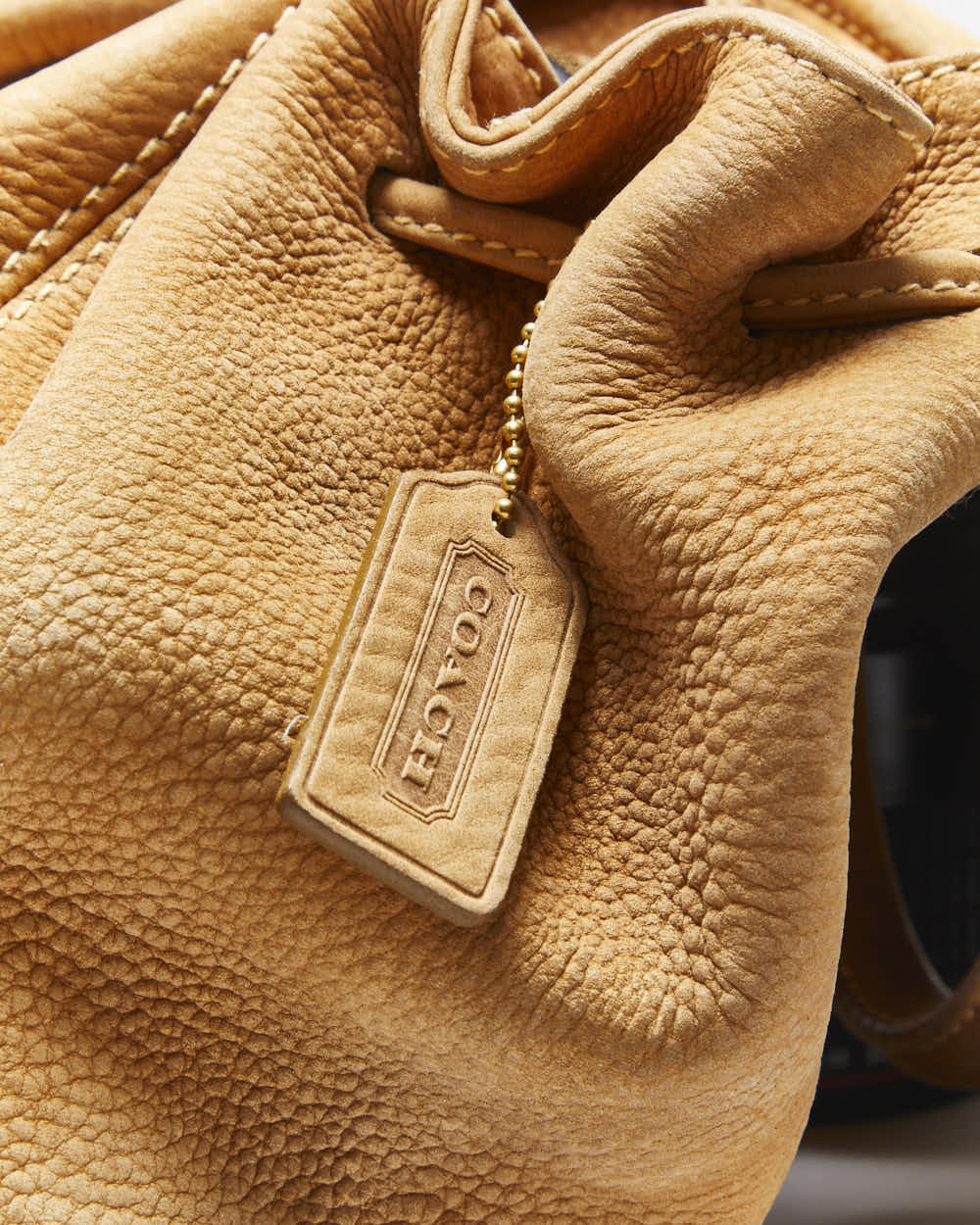 Vintage Coach Suede Rucksack