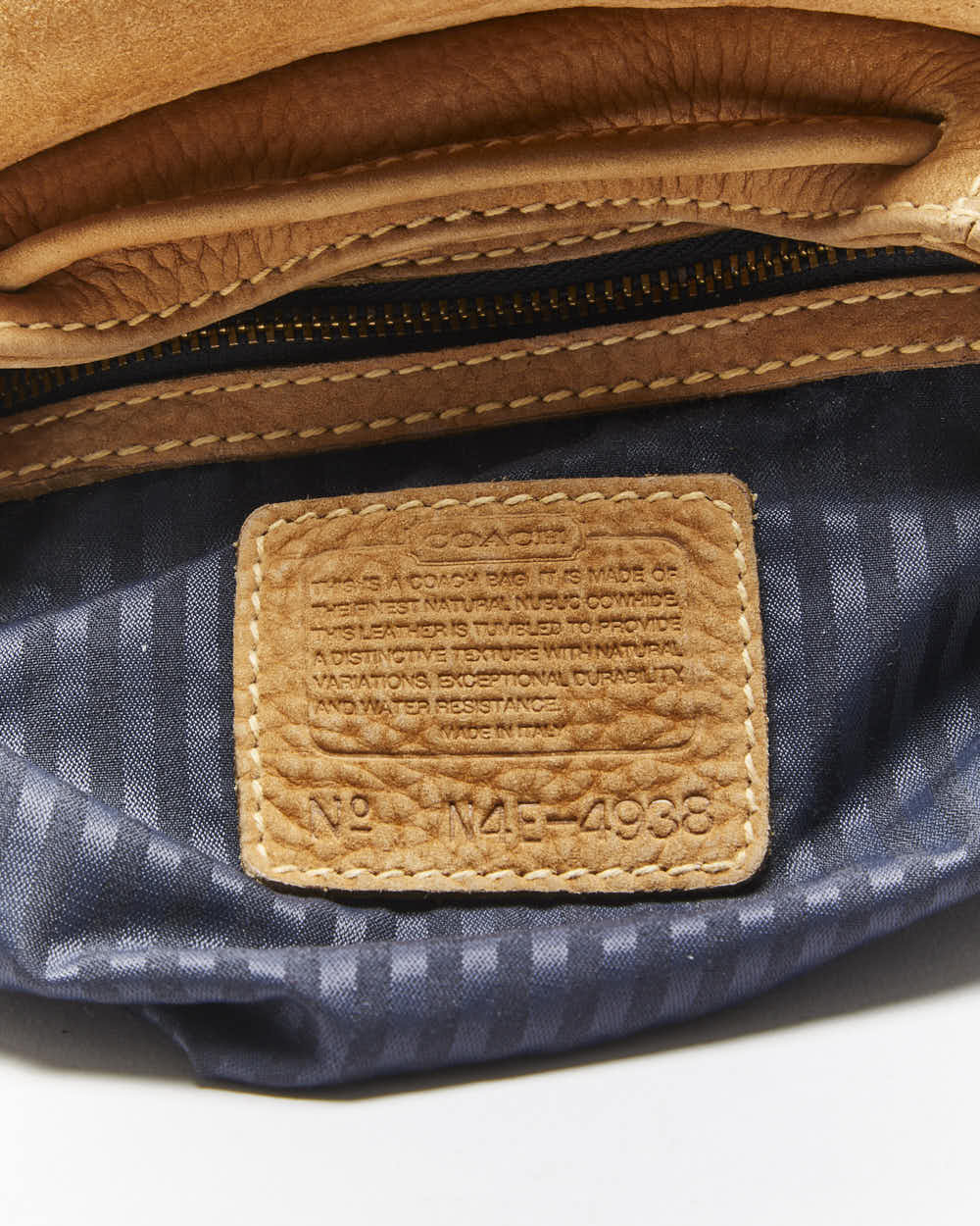 Vintage Coach Suede Rucksack