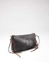Vintage Y2k 00s Guess Denim Lace-up Mini Handbag