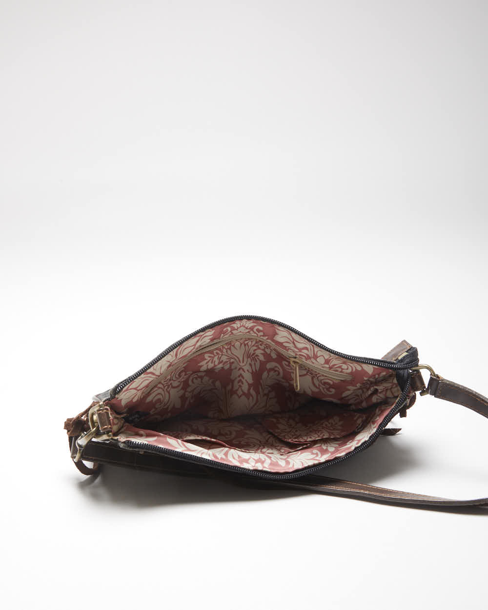 Vintage Y2k 00s Guess Denim Lace-up Mini Handbag