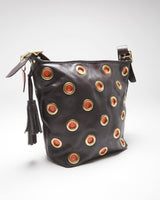 Vintage Y2k 00s Coach Leather Eyelet Shoulder Bag