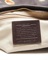 Vintage Y2k 00s Coach Leather Eyelet Shoulder Bag