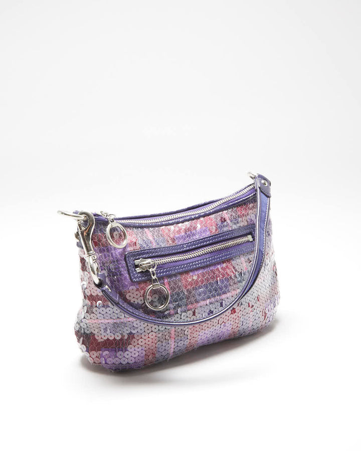 Vintage Y2k 00s Coach Poppy Sequin Mini Handbag
