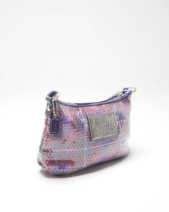 Vintage Y2k 00s Coach Poppy Sequin Mini Handbag