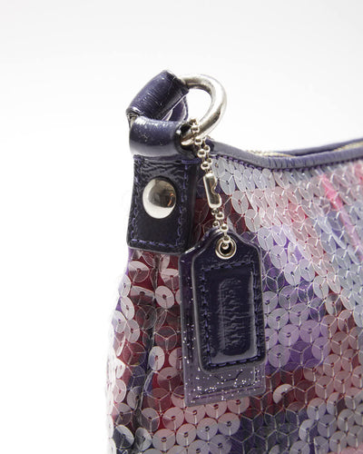 Vintage Y2k 00s Coach Poppy Sequin Mini Handbag