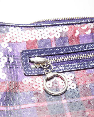Vintage Y2k 00s Coach Poppy Sequin Mini Handbag