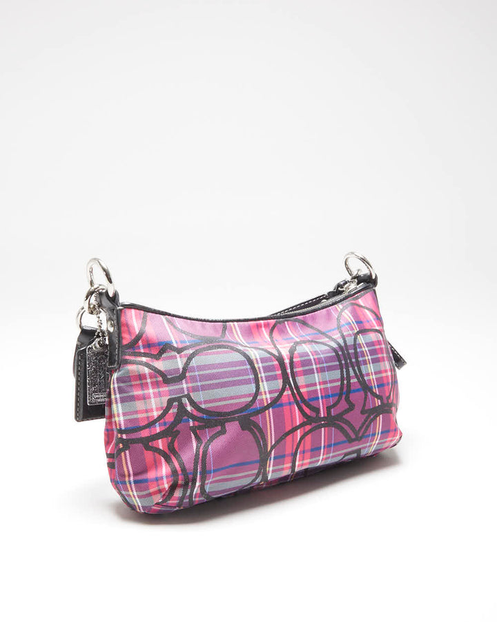 Vintage Y2k 00s Coach Check Glitter Handbag