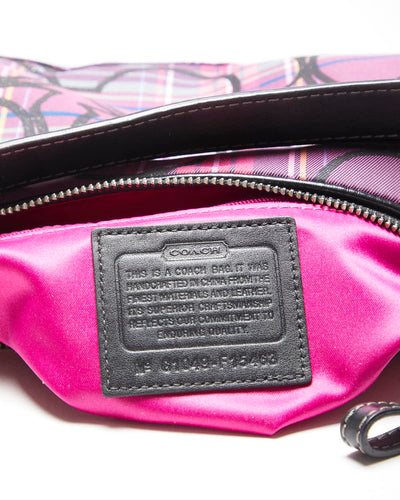 Vintage Y2k 00s Coach Check Glitter Handbag