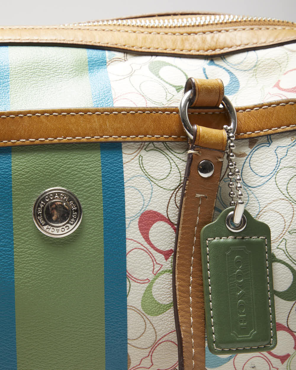 Vintage Y2k 00s Coach Monogram Handbag