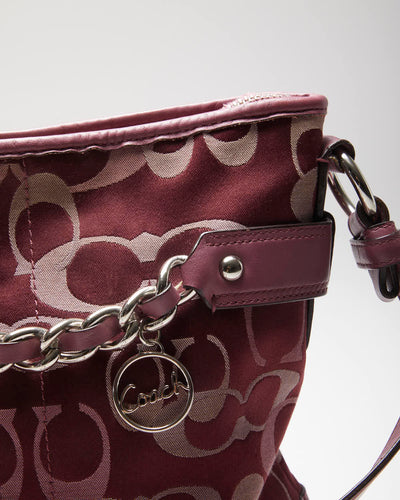 Vintage Y2k 00s Coach Monogram Shoulder Bag