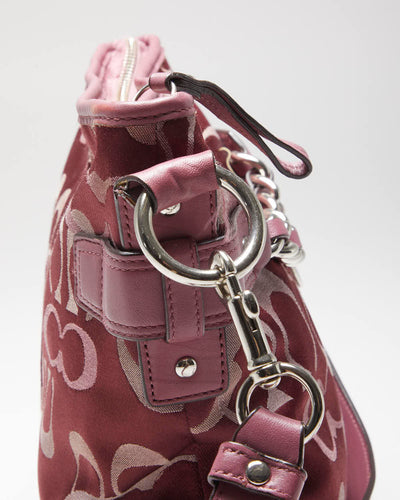 Vintage Y2k 00s Coach Monogram Shoulder Bag
