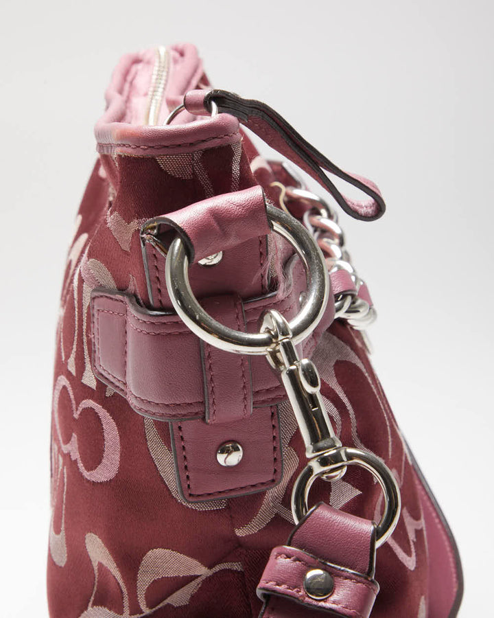 Vintage Y2k 00s Coach Monogram Shoulder Bag