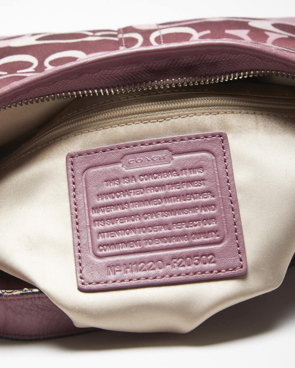 Vintage Y2k 00s Coach Monogram Shoulder Bag
