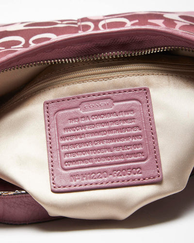 Vintage Y2k 00s Coach Monogram Shoulder Bag
