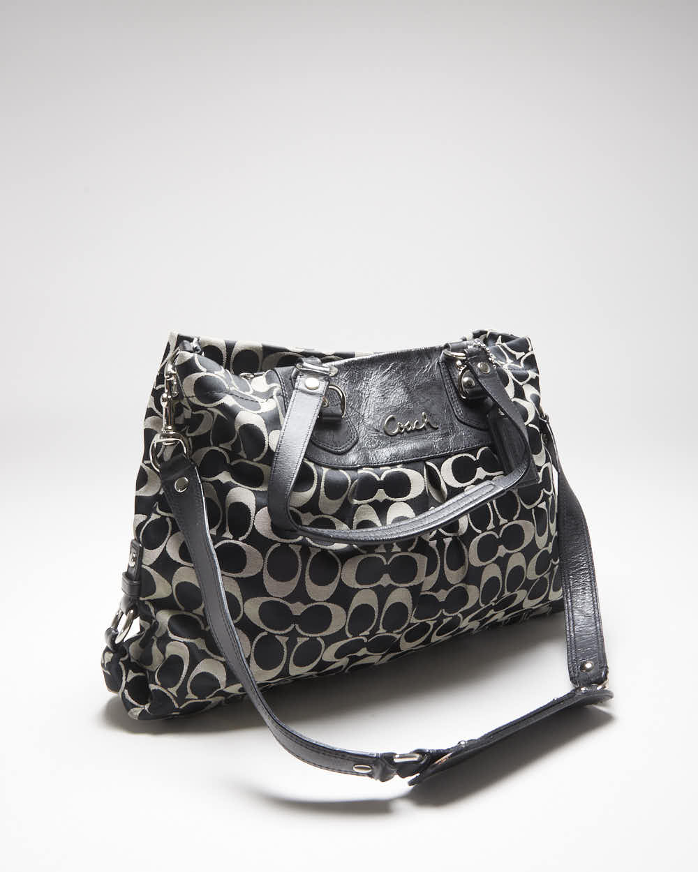 Vintage Y2k 00s Coach Monogram Shoulder Bag