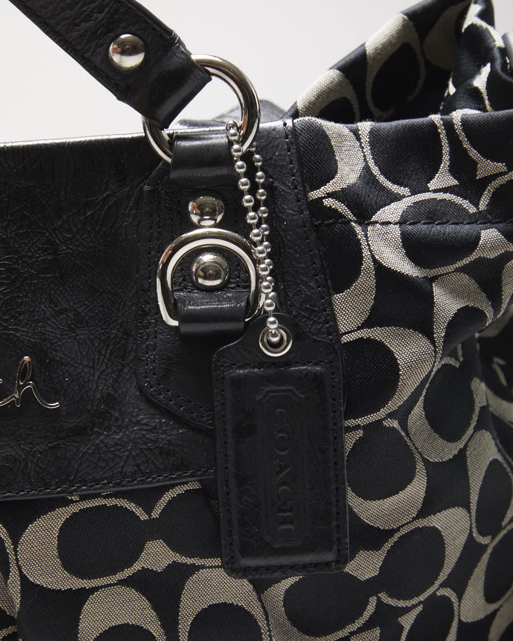 Vintage Y2k 00s Coach Monogram Shoulder Bag