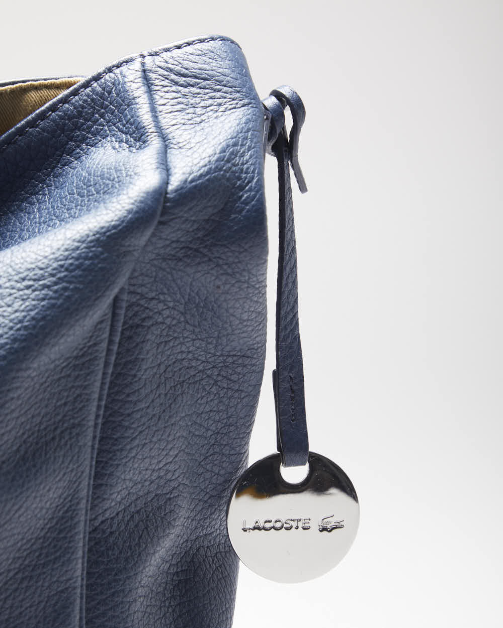 Vintage Lacoste Leather Slouch Bag