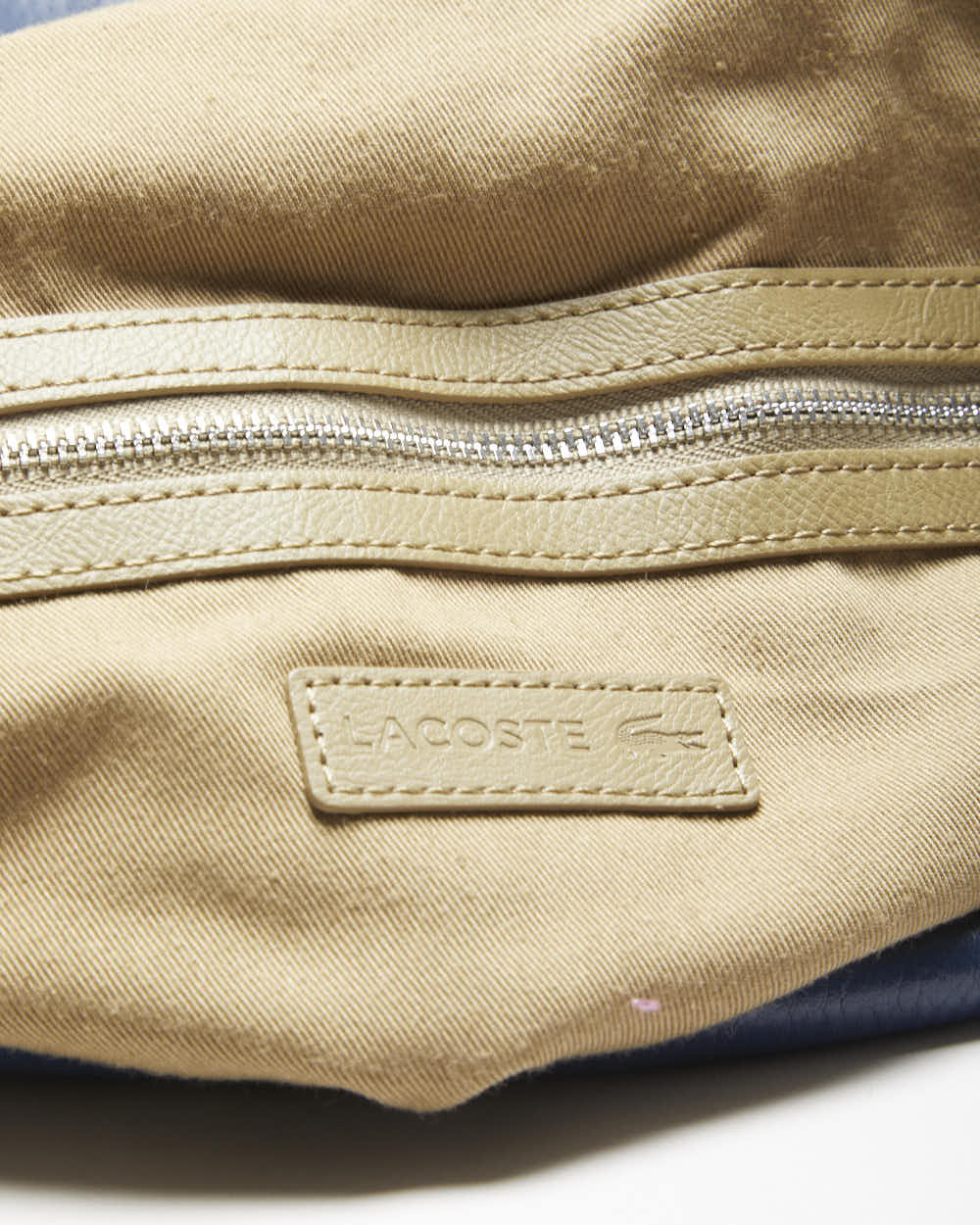 Vintage Lacoste Leather Slouch Bag
