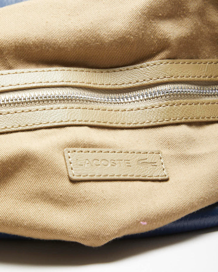 Vintage Lacoste Leather Slouch Bag