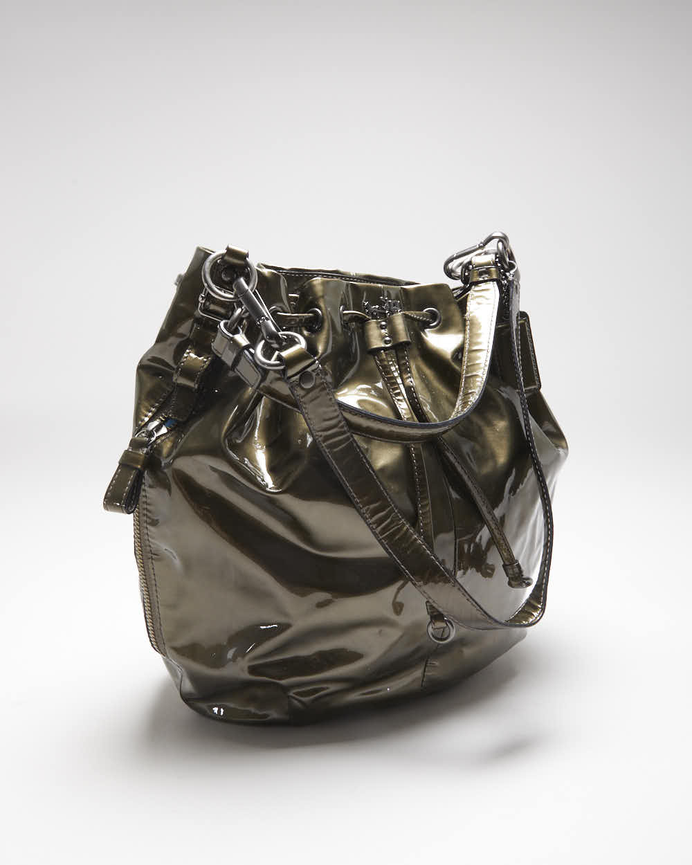 Vintage Y2k 00s Coach Patent Bucket Bag