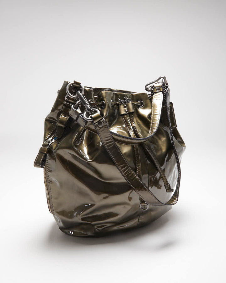 Vintage Y2k 00s Coach Patent Bucket Bag