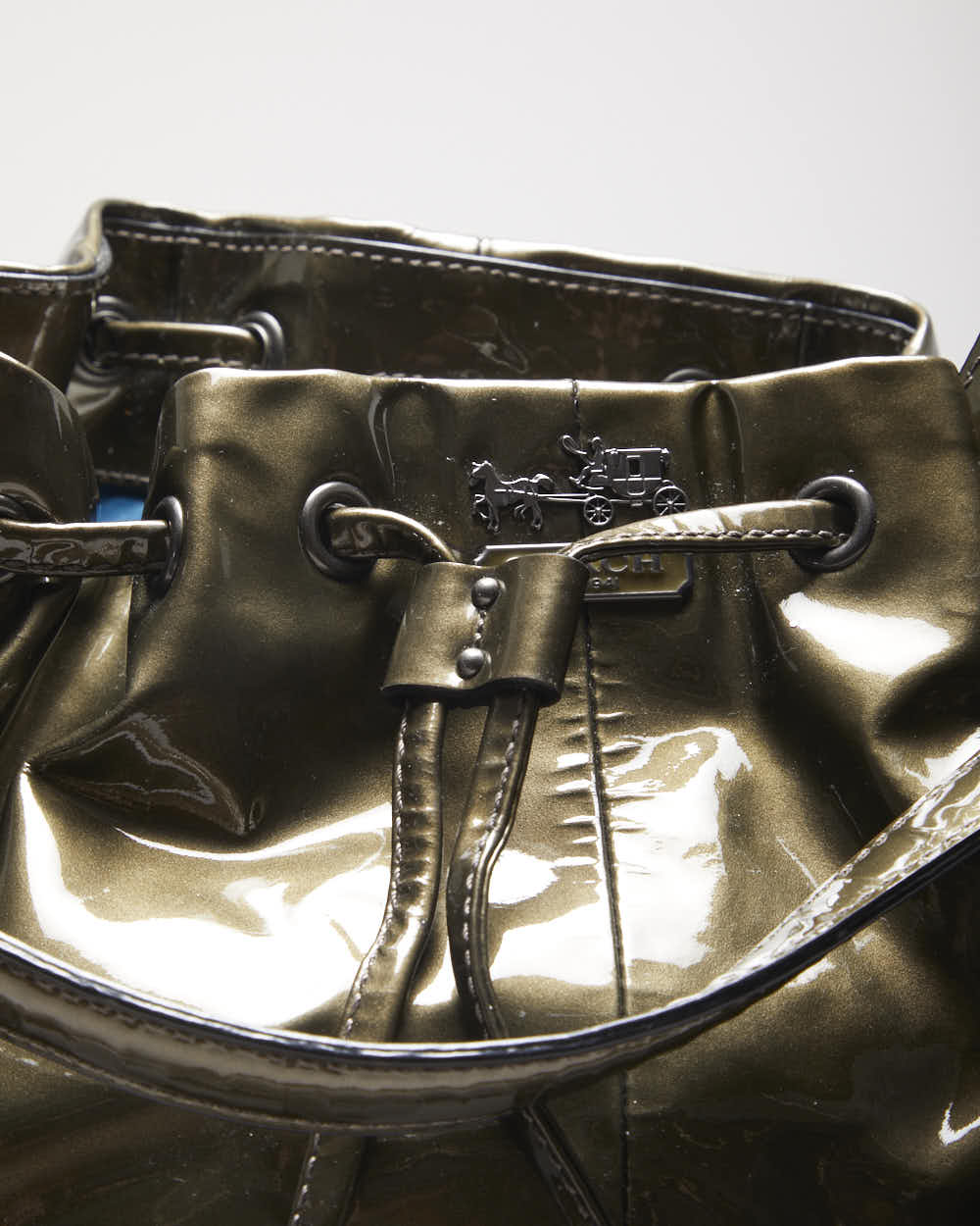 Vintage Y2k 00s Coach Patent Bucket Bag