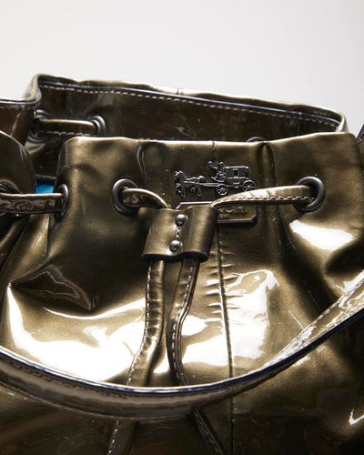 Vintage Y2k 00s Coach Patent Bucket Bag