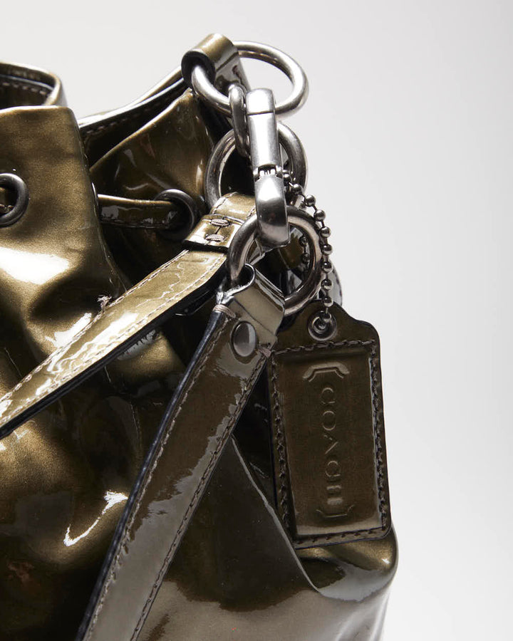 Vintage Y2k 00s Coach Patent Bucket Bag