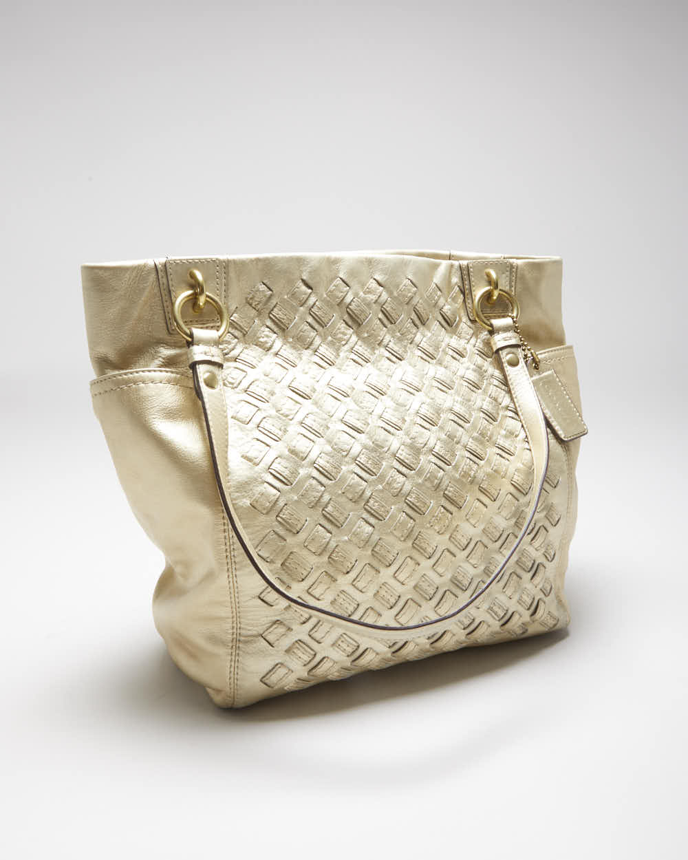 Vintage Y2k 00s Coach Gold Handbag