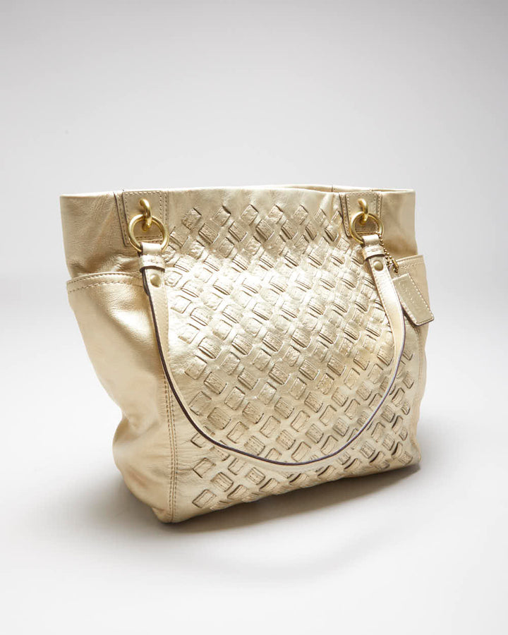 Vintage Y2k 00s Coach Gold Handbag