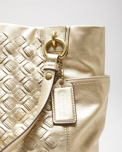 Vintage Y2k 00s Coach Gold Handbag