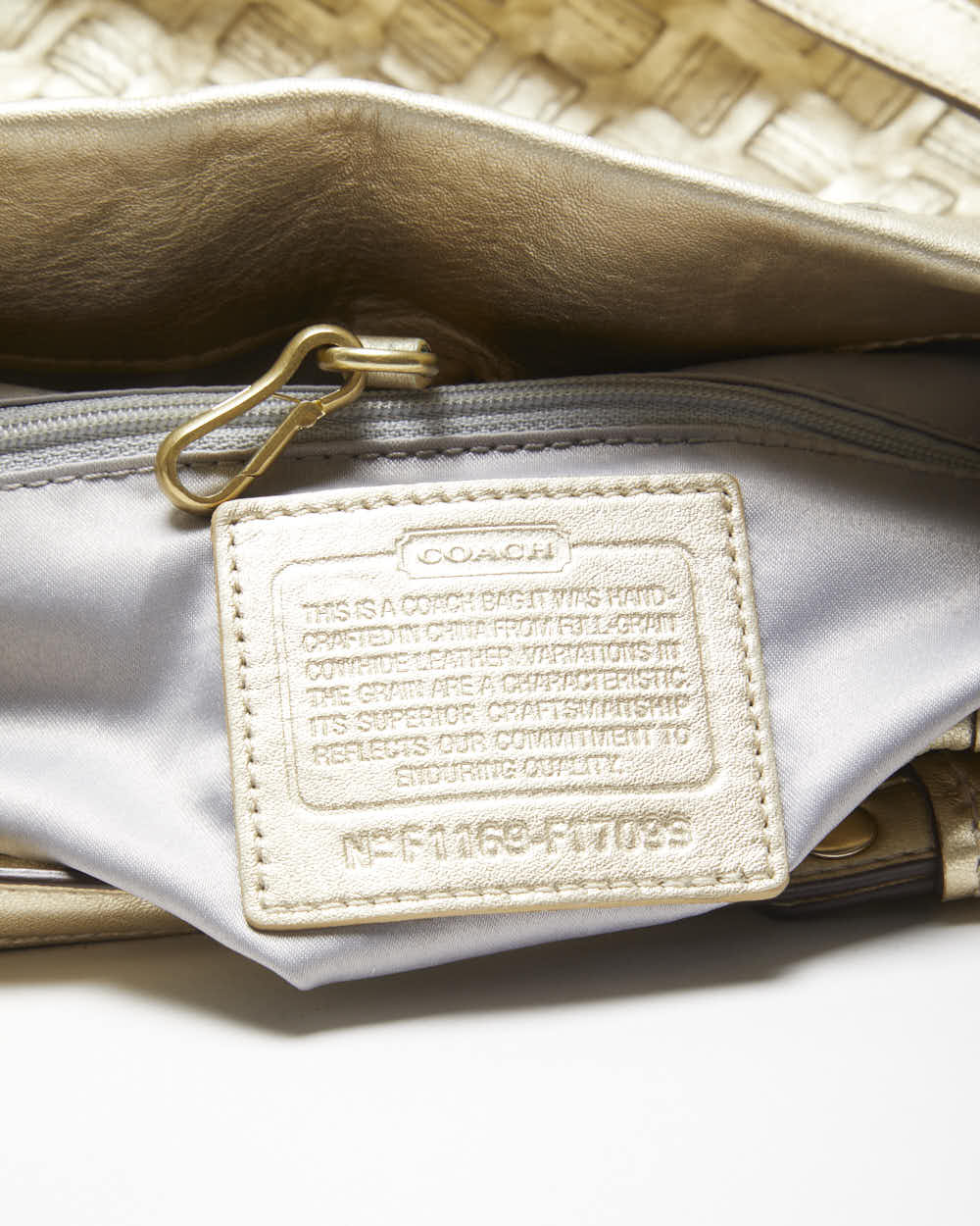 Vintage Y2k 00s Coach Gold Handbag