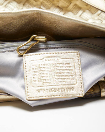 Vintage Y2k 00s Coach Gold Handbag