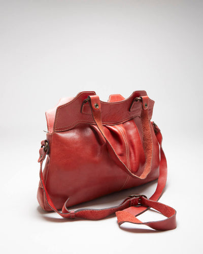 Vintage Patricia Nash Red Leather Shoulder Bag