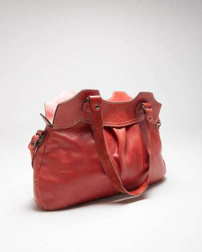 Vintage Patricia Nash Red Leather Shoulder Bag