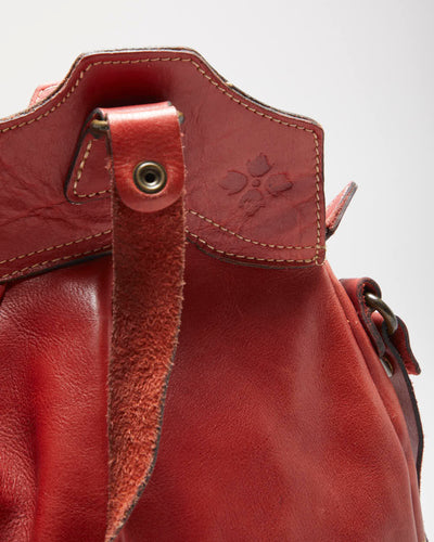 Vintage Patricia Nash Red Leather Shoulder Bag