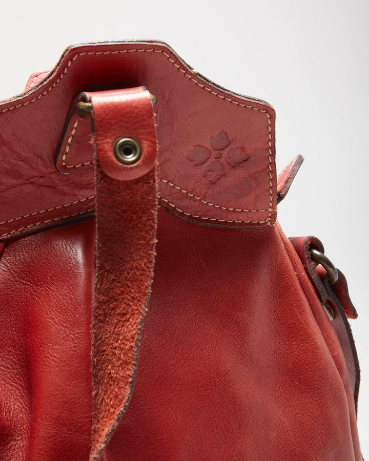 Vintage Patricia Nash Red Leather Shoulder Bag
