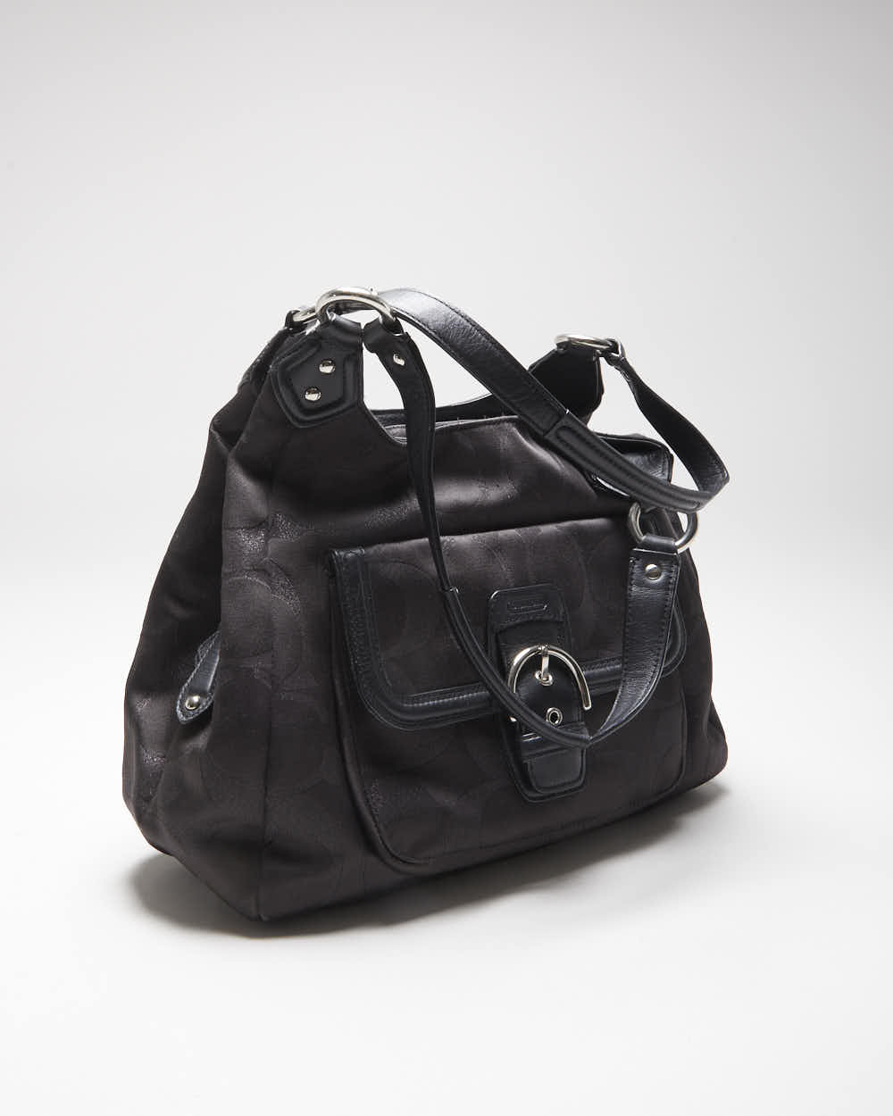 Vintage Y2k 00s Coach Satin Multi Pocket Handbag