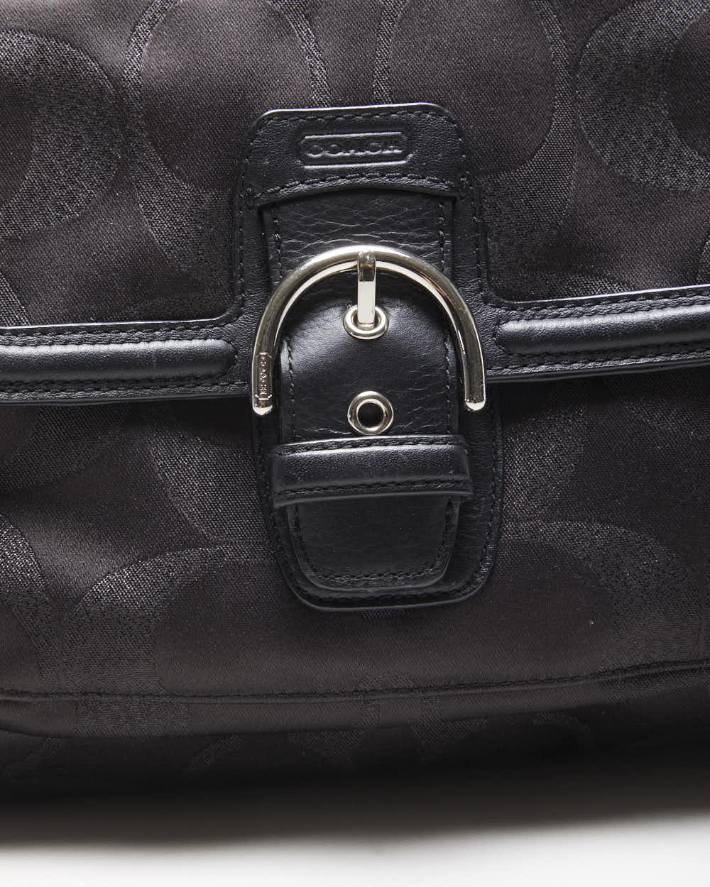 Vintage Y2k 00s Coach Satin Multi Pocket Handbag