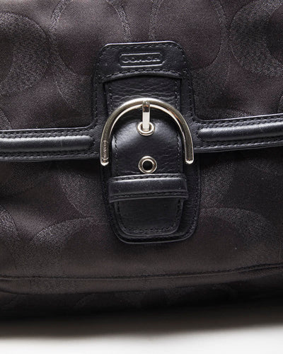 Vintage Y2k 00s Coach Satin Multi Pocket Handbag