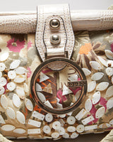 Vintage Y2k 00s Guess Mother Of Pearl Floral Handbag