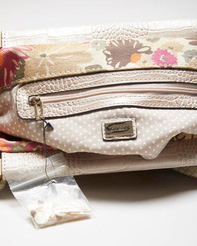 Vintage Y2k 00s Guess Mother Of Pearl Floral Handbag