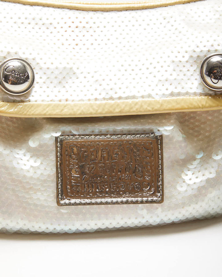 Vintage Y2k 00s Coach Poppy Sequin Handbag