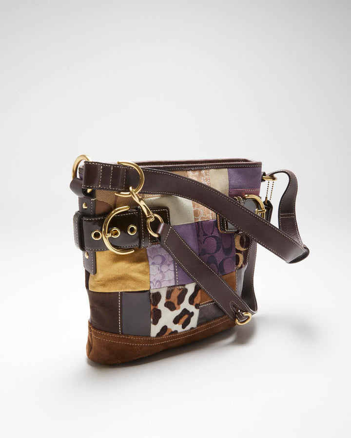 Vintage Y2k 00s Coach Patchwork Handbag