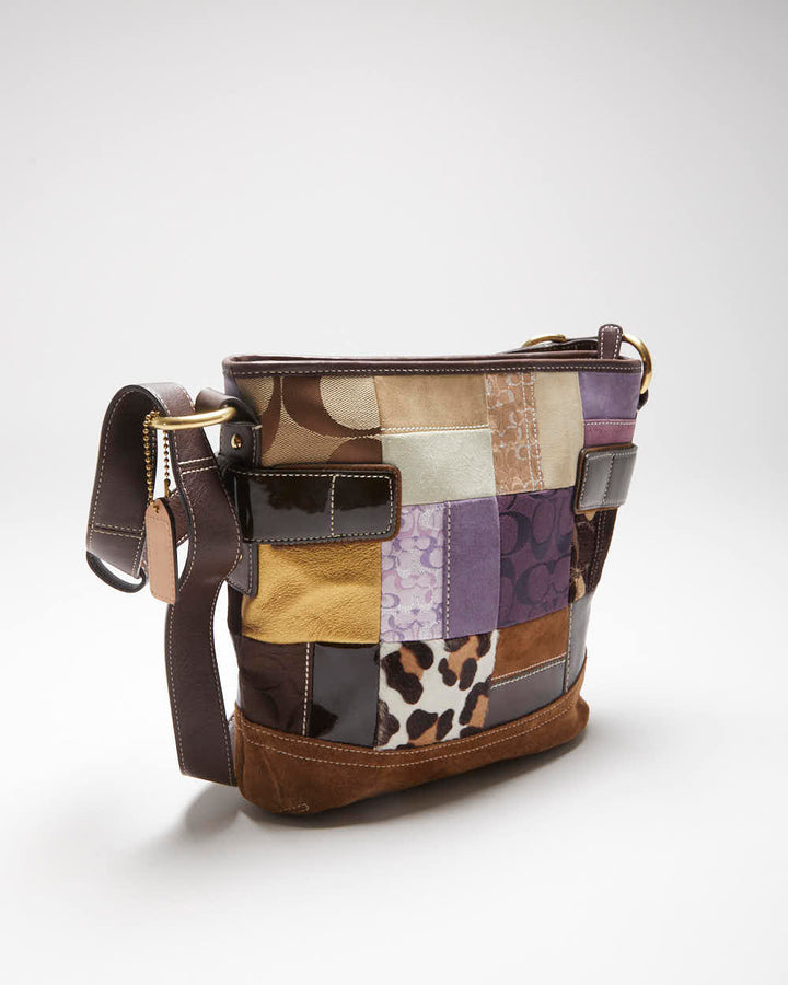 Vintage Y2k 00s Coach Patchwork Handbag – Rokit - Main Image